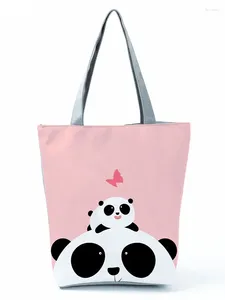 Sacs à bandouliers mignons Panda imprimé pour femmes décontractées Cascater Cartoon Fashion Sac Simple Ladies Eco Friendly High Capti Capity Handsbags for Women