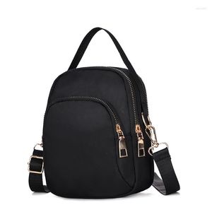 Bolsos de hombro, bolso de moda para mujer, billetera multifuncional, tela Oxford de nailon, mensajero con cremallera, bolso para teléfono móvil, monedero de muñeca