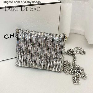 Sacs à bandoulière Femme Bling Chaîne Sac À Bandoulière Dames Mini Strass Petite Enveloppe Sac À Bandoulière Plein Diamant Messenger Sac De Soirée