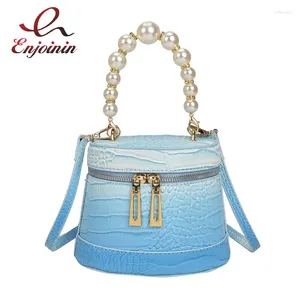 Sacs à bandouliers Gradient Color Fashion Bodet Sac Porceau de bracelet Perle Sangle de bracelet et sacs à main pour femmes concepteur de chaîne de motifs en pierre