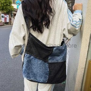 Sacs à bandoulières nouvelles femmes de mode de mode de rue couleurs de denim assortiment conception de sac à main sac à main sac à main sous-arm