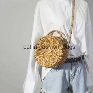 Sacs à bandoulière Tambour rond paille sac à bandoulière mode rotin femme sac à main tendance internationale rétro frais 2020 printemps et été crosbodyH24217