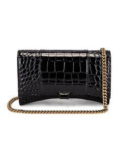 Sac à main à bandoulière HOURGLASS Bag Lady Crossbody Purse Metallic Totes Hasp Plain Chain Letters Alligator Crocodile Wallet Women Luxury Designers Bags Sacs à main