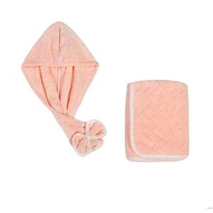 Bonnets De Douche Microfibre Cheveux Séchage Cap Arc Serviette De Bain Turban Bonnets Twist Pour Sèche Rapide Absorbant Doux Rose Drop Delivery Home Gar Dh9Fi