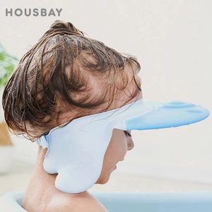 Bonnets de douche Shampooing Cap Réglable Wash Shower Hat Pour borns Baby Ear Protection Enfants Bath Visor Head Cover Cute Octopus Shield 230111