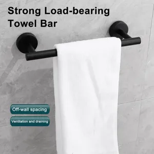 Cortinas de ducha Barra de toalla de acero inoxidable Cuarto de baño Gancho individual Pesado Organizador Conjunto Rollo de papel para moderno