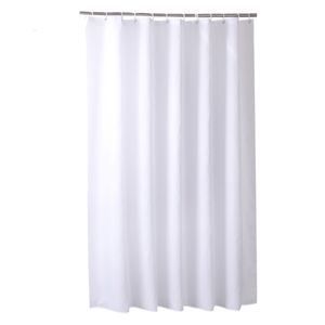 Shower Curtains White Shower Curtains Waterproof Thick Solid Color Bath Curtains for el Bathroom Bathtub Large Wide Bathing Cover with Hooks 230607