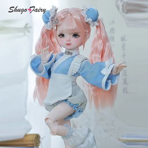 Shugafairy yenny 16 bjd poupées longues neo style chinois style style active sœur sœur fille balle articulature poupées d'anniversaire cadeaux 240422