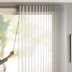 Volets à la maison décoratif en gros polyester personnalisé moderne verticale aveugle en vinyle vertical nuance aveugle