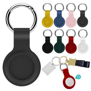 Coque en silicone pour Apple Airtags étuis de protection liquide localisateur Tracker Airtag Anti-perte porte-clés manchon de protection