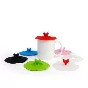 Couvercle de tasse en Silicone, anti-poussière et anti-fuite, bouchons réutilisables en céramique, couvercle pour tasses à café wly935