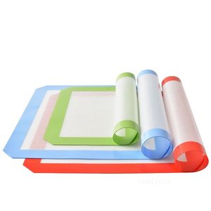 Tapis de cuisson en silicone (16,5 x 11,6 pouces) Tapis de cuisson Ustensiles de cuisson Tapis de table pour enfants pour la cuisson à l'huile de cire Tapis de cuisson en fibre de verre au gel de silice secZC873