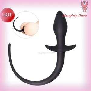 Silicone Dog Tail Toys Anal Spot Spot Plug Butt Plug Slave Anal Expander Mujeres Hombres Gay Sex Game Bdsm Erotic