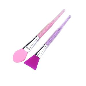 Mango brillante de silicona Pinceles de maquillaje Cepillo de máscara facial suave Herramientas de limpieza de color multifunción Cosméticos para dama Hogar 2 2wy G2