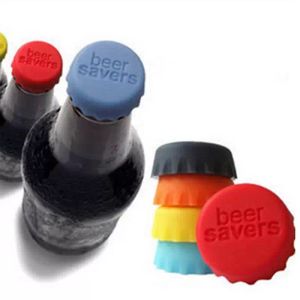 Couvercle de verres en silicone Bouchon de bouteille en silicone Tops Bouchons de bière de vin Économiseur de couvercles de bouteilles de bière Gel de silice Bouchon réutilisable Bouchon de couverture