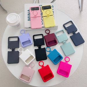 Funda de teléfono plegable de silicona para Samsung Galaxy Z Flip3, funda de teléfono al por mayor de fábrica para Z flip 4 Z Flip 5