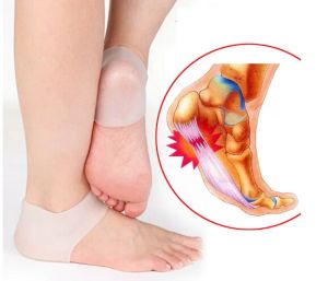 Outil de soins aux pieds à pied silicone hydratant des chaussettes de talon de gel Cracked Skin Protector Pedicure Health moniteurs Massageur ZZ
