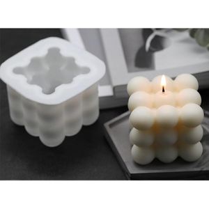 Molde de silicona hecho a mano para manualidades, fabricación de velas y jabón, suministros artesanales, cubo mágico, bola, lindas velas perfumadas para boda