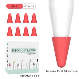 Étui de remplacement en silicone pour Apple Pencil 1 2 Écran tactile Stylet Pen Case Nib Housse de protection Skin