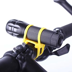 Silicone World Bicycle Guide de sangle Silicone Band de cyclisme Téléphone Fixation de corde à cravate élastique Bandage de lampe de poche torche