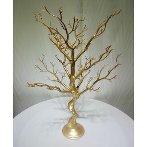Bougeoirs en argent, arbre artificiel Manzanita doré, centre de Table de 30 pouces, décoration de table en plomb pour fête, mariage