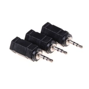 Prise mâle Mono 3.5 plaquée argent vers connecteurs stéréo 2.5mm/3.5mm, connecteur adaptateur de convertisseur Audio Jack femelle