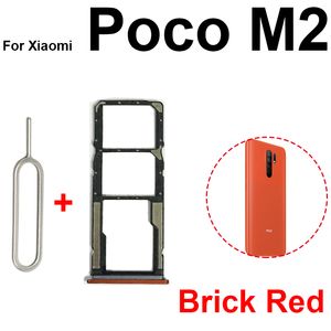 Socador de adaptador de bandeja de tarjeta SIM para Xiaomi Mi Pocophone M2 SIM Slot Memory Targing Lector Piezas de lector