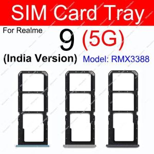 Plateau de carte SIM pour Realme 9 9 Pro 9i 4G 5G 5G Dual SIM Card Slot Holder Adapter Remplacement Pièces
