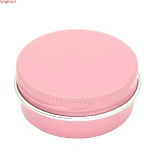 Simple 100pcs 15g en aluminium métal rose pots professionnel cosmétique rechargeable conteneur crème pot pot bouteille cas de maquillage boîte de rangementbonne quantité