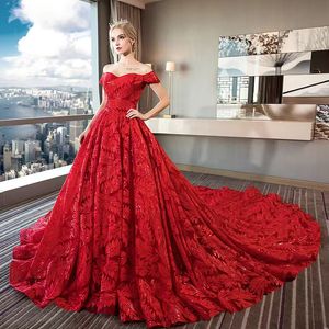 Sencillo, elegante, rojo oscuro, vintage, colorido, vestido de novia, cintura vasca, falda de tul, diseñador, princesa, gótico, vestidos de novia, alta costura, por encargo, nuevo