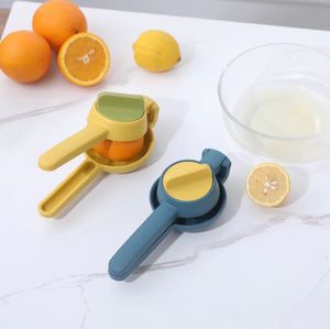 Exprimidor manual sencillo para el hogar, pequeño exprimidor portátil, zumo de naranja, limón, exprimidor de cocina de frutas prensado a mano