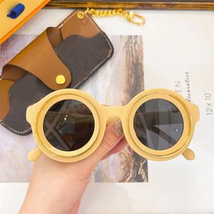 Gafas de sol simples para hombre Regalo genial Gafas de sol de diseñador para mujer Raya fresca Protector solar Super visión redondo amarillo Occhiali da suela gafas al aire libre moda hg115 H4