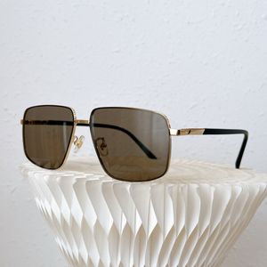 Gafas de sol simples para hombre lentes con montura de textura metálica TAMAÑO 61 14 147 gafas de sol para mujer 100% protección UVA UVB Lunette