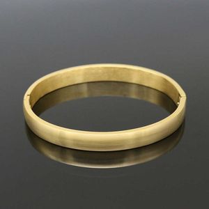 Simple suave pareja joyería dorada/plateado amante de color brazalete liso de acero inoxidable brazaletes brazaletes para hombres mujeres presente q0719