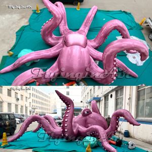 Poulpe gonflable géante simulée, modèle animal de mer profonde de 3 m, couleur chair, poulpe gonflable avec huit bras à ventouse pour la décoration de scène de concert