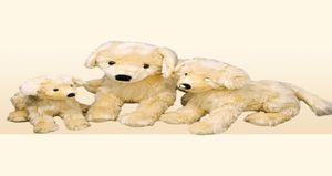 Simulación Animal Golden Retriever peluche juguete lindo muñeca cachorros regalo de cumpleaños coche decoración suave 50 cm DY509903469618