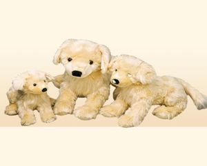 Animal de simulación Golden Retriever, juguete de peluche, muñeca bonita, cachorros, regalo de cumpleaños, coche, decoración suave, 50cm, DY509901609268