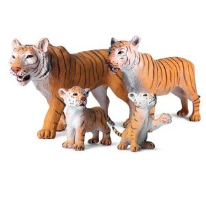 Simulation Little Tiger Action Figures PVC Lifelike Education Kids Children Wild Animal Model Toy Gift Cute Toys