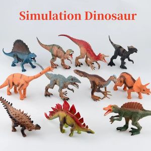 Simulation Mini Dinosaur Animal Doll Toys, Plastic Learning Puzzle Toys Set Animal Thème Party Fournitures d'oeuf de Pâques Gâteau d'anniversaire de Noël DÉCORATIONS 25 STYLE DHL