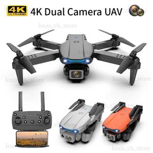 Simulateurs K3 E99 Pro RC Drone K3 Quadcopter professionnel WiFi FPV Mini Drones RC hélicoptères 4K double caméra télécommande enfants jouets cadeau T240325