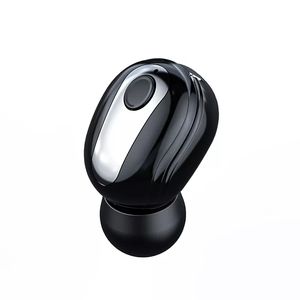 Solo auricular Bluetooth Mini auricular inalámbrico invisible en el auricular con micrófono Llamadas manos libres para teléfonos inteligentes iPhone Android