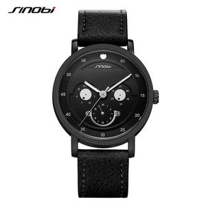 Sinobi Creative Men's Smile Face Relojes Moda Deportes Reloj genuino Cuarzo de los hombres Reloj de pulsera impermeable Relogio Masculino Q0524