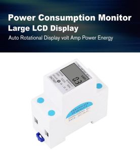 Consumo de energía sinotímero Energía WAAmM Analizador de medidores KWH AC 230V Monitor de uso de electricidad digital Wattmeter9075244