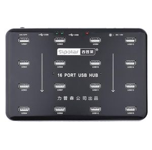 Sipolar – duplicateur Bluk 16 Ports USB 20 Hub, pour lecteur de carte SD 16 TF, Test de données Udisk, copie par lots avec adaptateur d'alimentation 5V 3A 2106153640324