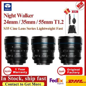 Sirui Night Walker 24 mm 35 mm 55 mm T12 S35 Serie de lentes de cine Lentes ligeras de apertura rápida para documentales de paisajes 231226