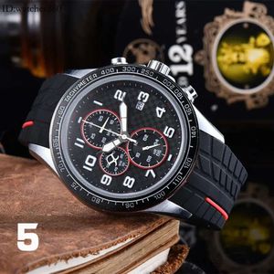 Six aiguilles tous les cadrans fonctionnent en verre saphir pour hommes, quartz, mode d'affaires, six broches, seconde course, calendrier multifonction, montre étanche, montres de ceinture