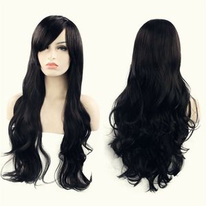 Taille: perruques synthétiques ajustables Sélectionnez la couleur et le style Fashion Women Long Curly Wavy Synthetic Hair Party Cosplay Full Wig