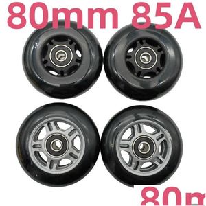 Roues de patin Roue de patin 80x24 mm Rouleau 80 mm 85A 4 roues / lot 608Rs Roulement 240227 Livraison directe Sports de plein air Sports d'action Inline Dhz3U