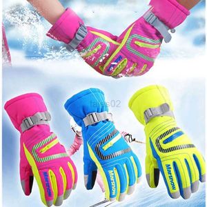 Guantes de esquí Marsnow invierno Guantes de esquí Niñas Niños adultos impermeables cálidos guantes antideslizantes niños guantes de esquí y snowboard a prueba de viento zln231116