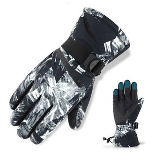 Guantes de esquí hombres mujeres ultraligeros impermeables invierno cálido snowboard motociclismo nieve guantes impermeables baratos L221017